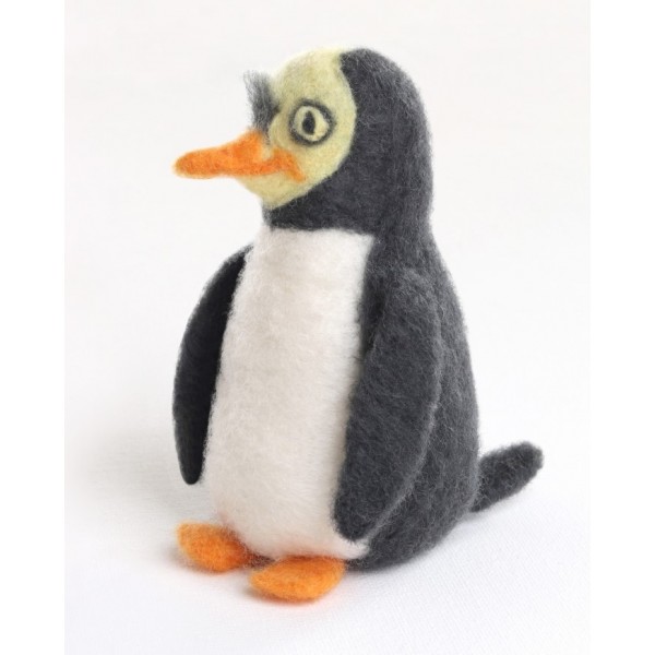 Ashford Needle Felting Kit Penguin (incl. step-by-step instructions, a felting needle, fibre, & needle felting foam)