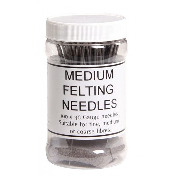 Ashford Medium felting needles 100 pack